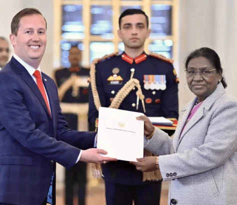 Sergio Gor Submits Credentials To President Murmu