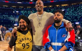 Badshah Enjoys NBA All-Star Celebrity Game In California