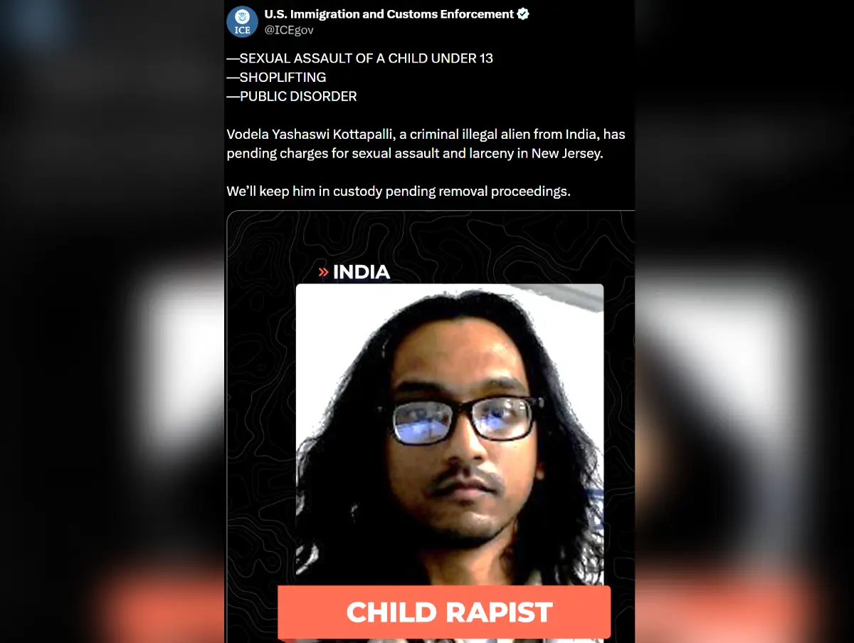 ICE To Deport Illegal Indian Facing Child Assault Charges