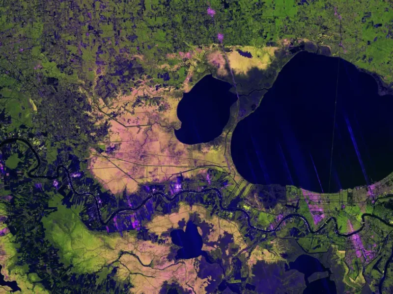 Joint US - India Mission Maps Mississippi Delta From Space