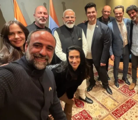 Modi Shares Viral Selfie With ‘Fauda’ Cast