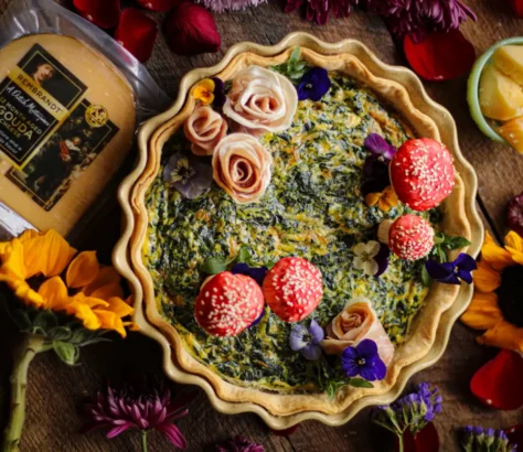 Rembrandt Gouda & Spinach Quiche