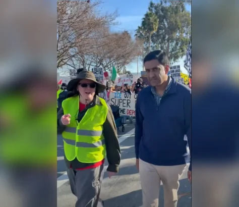 This Is My District: Ro Khanna Joins Protesters Outside Super Bowl To Denounce ICE