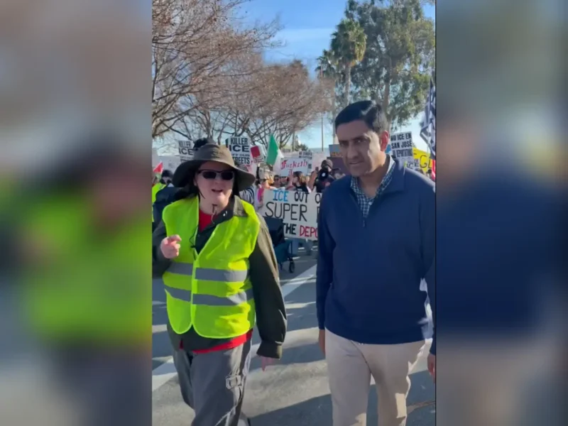This Is My District: Ro Khanna Joins Protesters Outside Super Bowl To Denounce ICE