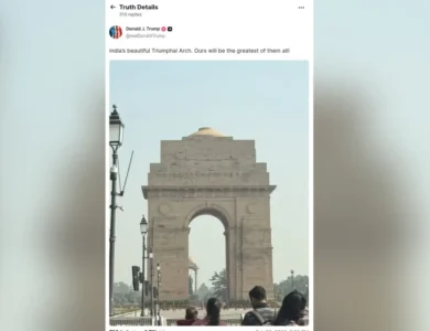 Trump Praises India Gate, Then Vows American Arch Will Be ‘Greatest Of All’