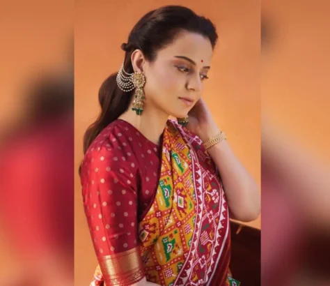 Blending Power And Elegance: Kangana Ranaut Restyles The Saree