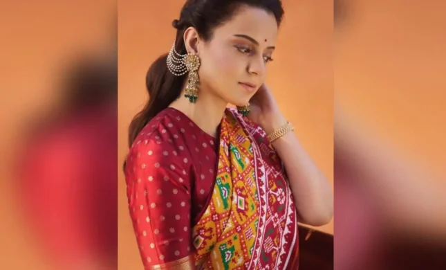 Blending Power And Elegance: Kangana Ranaut Restyles The Saree