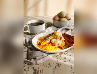 Heart-Healthy Mashed Idaho Potato Omelet