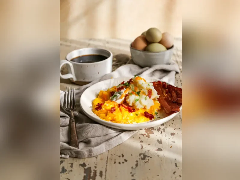 Heart-Healthy Mashed Idaho Potato Omelet