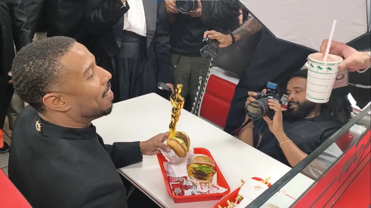 India West Was There: Michael B Jordan Grabs A Burger Right After Best Actor Oscar Win!