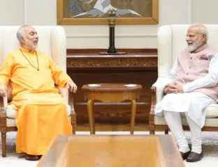 Swami Swaroopananda Meets PM, Extends Invitation For Chinmaya Mission’s 75th Year Celebrations