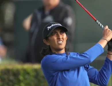 Aditi Ashok T‑27 at Aramco Championship