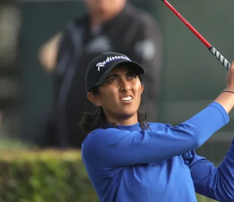 Aditi Ashok T‑27 at Aramco Championship