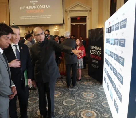 Congressional Reps Express Support At Indian Embassy Exhibition Highlighting Human Toll Of Terror