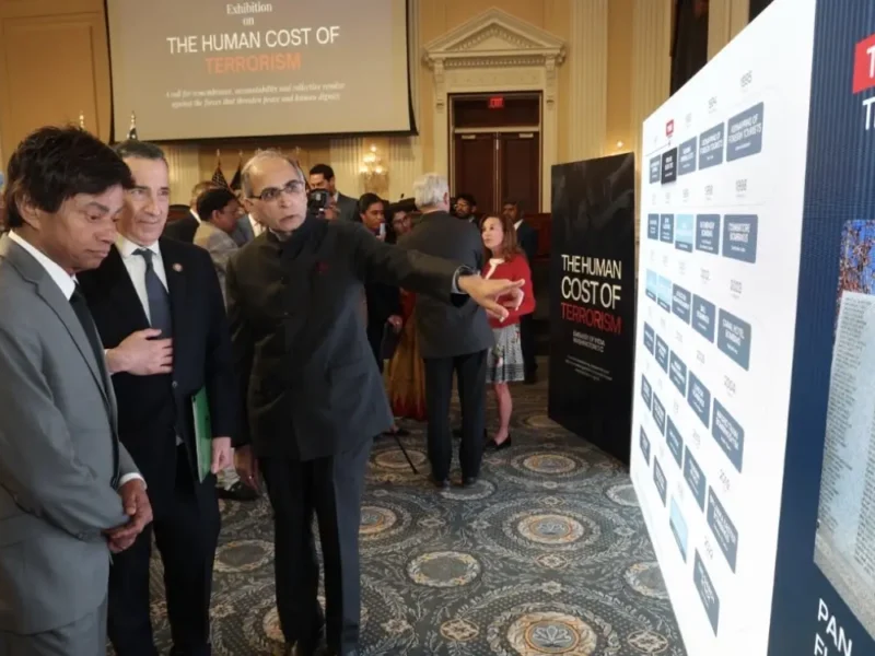 Congressional Reps Express Support At Indian Embassy Exhibition Highlighting Human Toll Of Terror