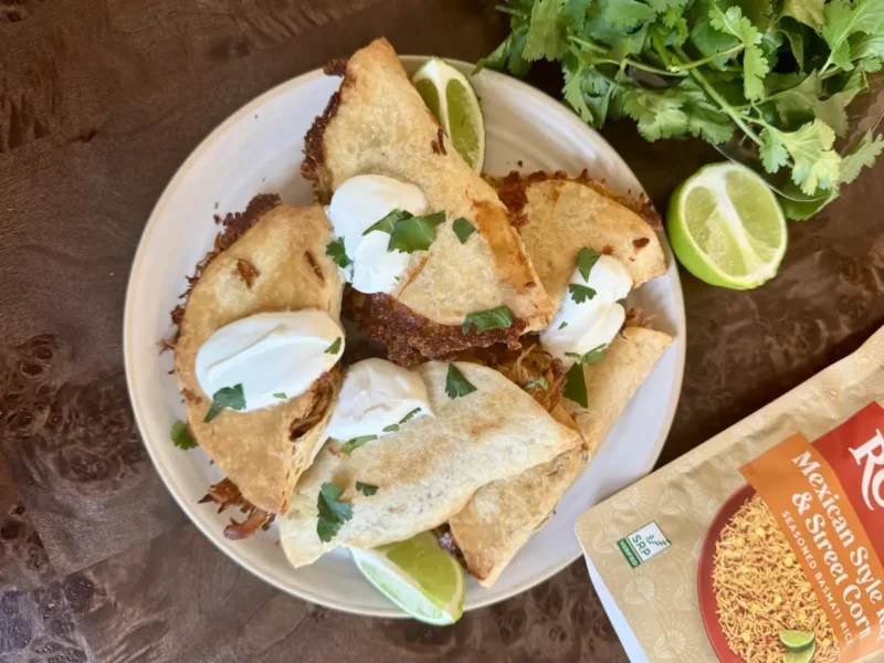 Crispy Street Corn Chicken Tacos