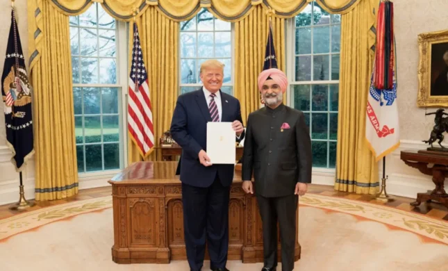 Former Indian Envoy Taranjit Sandhu Draws Praise From Trump