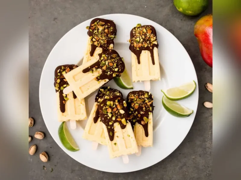 Mango Lassi Pudding Pops