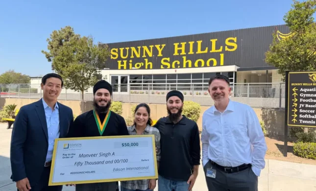 SoCal High School Senior Manveer S. Anand Wins $50,000 Edison Scholarship