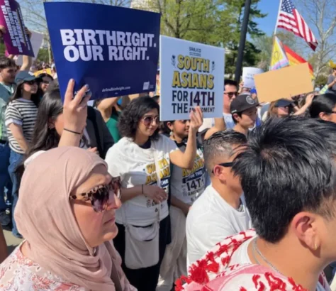 South Asians Rally Over Birthright Citizenship