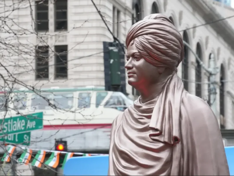 Swami Vivekananda Statue Unveiled In Seattle In First-of-Its-Kind Civic Installation