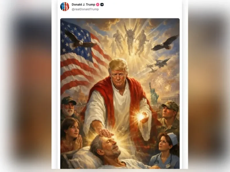 Trump Imagines Himself As Jesus As Even MAGA World Recoils