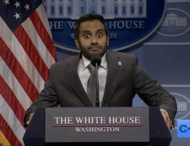 Aziz Ansari On ‘SNL’ Serves Up A Biting Kash Patel Parody