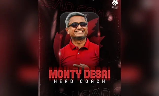 Cricket Canada To Be Coached By Monty Desai