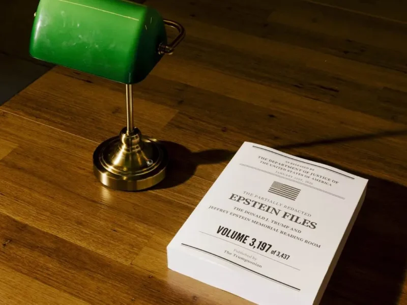 Institute Of Primary Facts Installs Large Exhibit Of Trump-Epstein Files