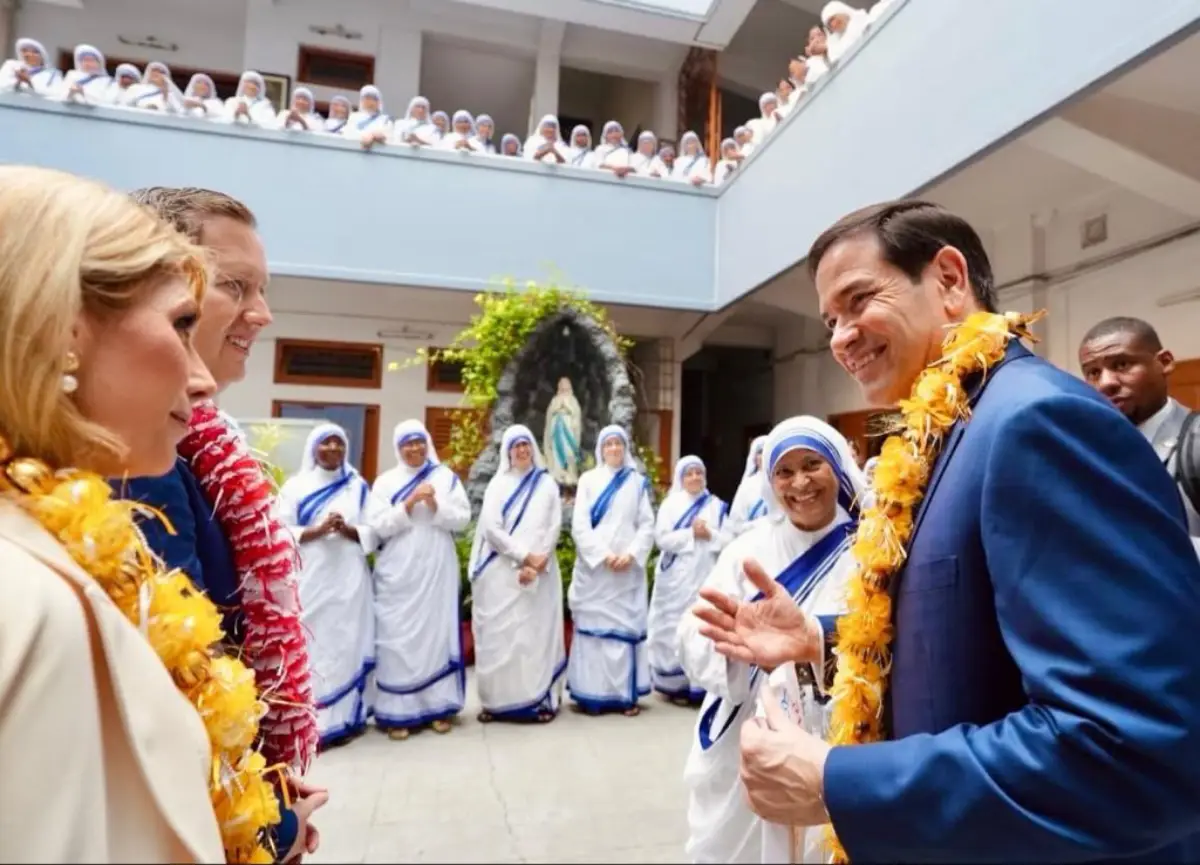 Marco Rubio Begins India Visit With Kolkata Missionaries Of Charity Stop