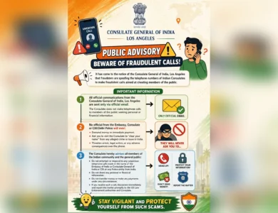 Public Advisory Beware of Fraudulent Calls Impersonating Indian Consulates