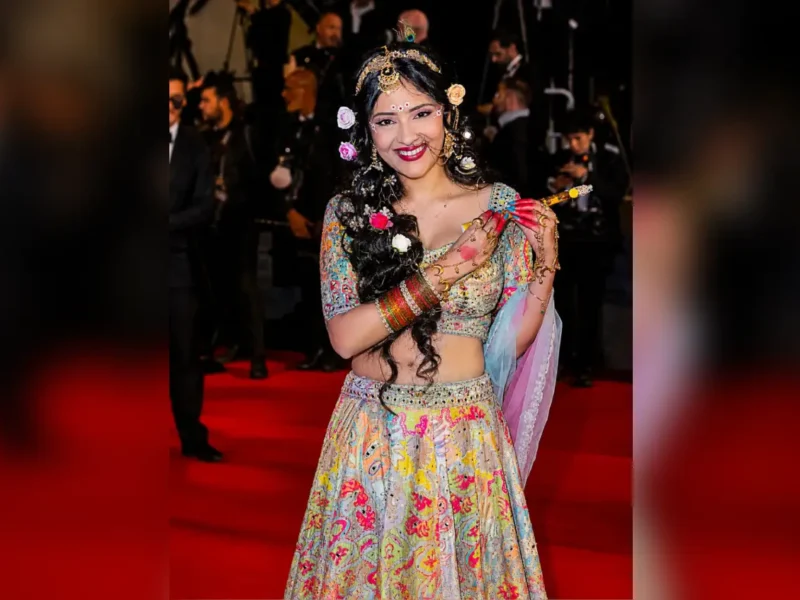Sanya Thakur Represents Indian Spiritual Aesthetics At Cannes