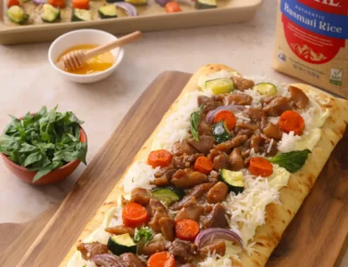 Honey Chicken Basmati Flatbread