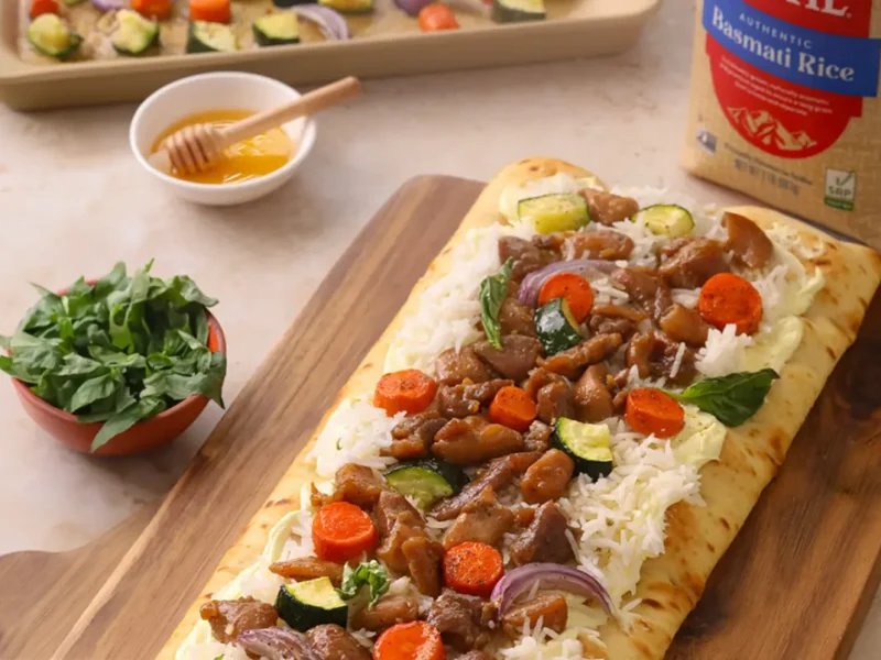 Honey Chicken Basmati Flatbread