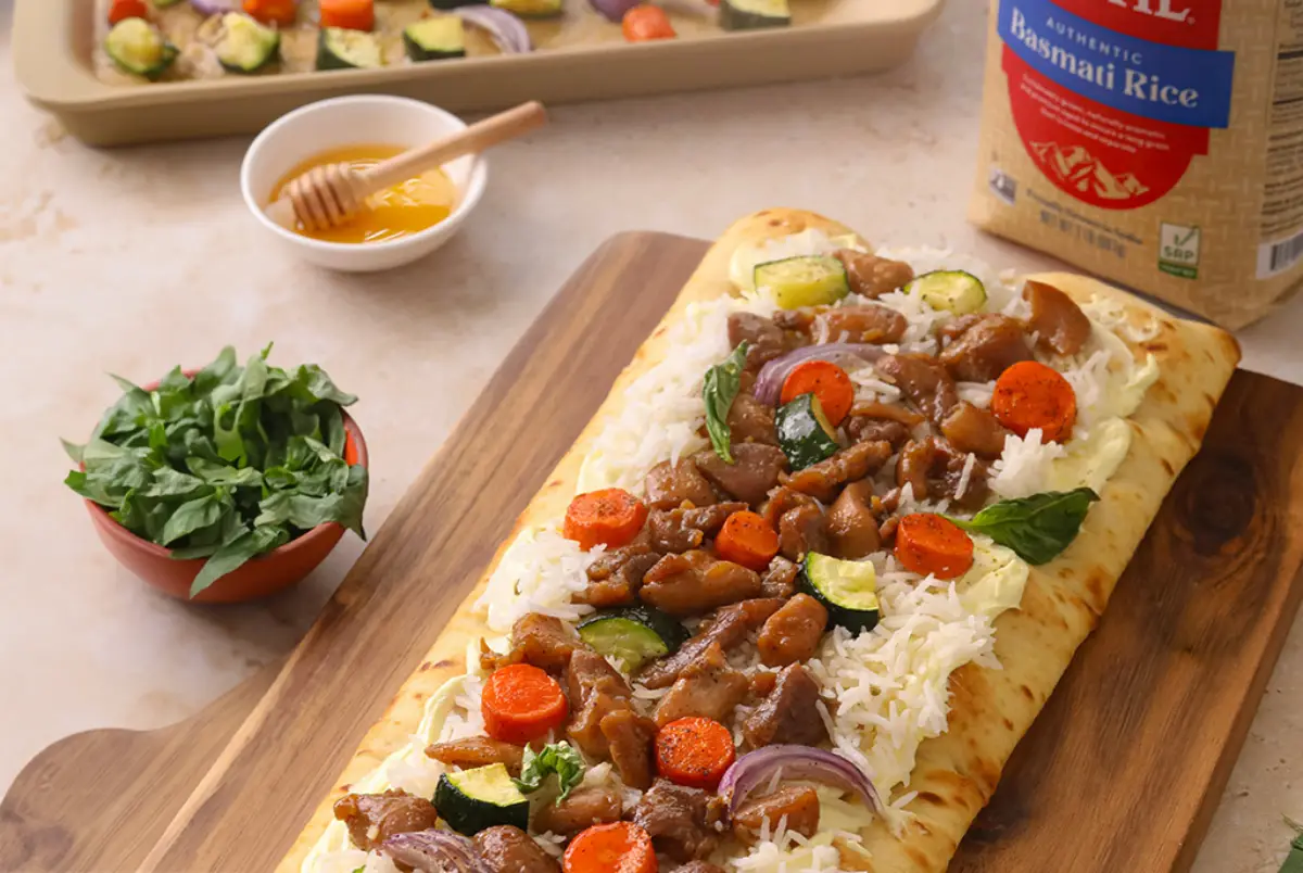 Honey Chicken Basmati Flatbread