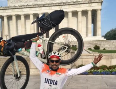 Indian Cyclist Completes 3,500-Mile Ride Across US