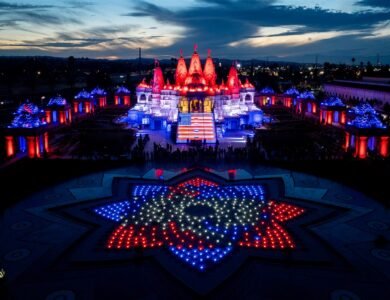 The BAPS temple in Chino Hills, CA