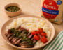 Chimichurri Steak With Almond Basmati Rice