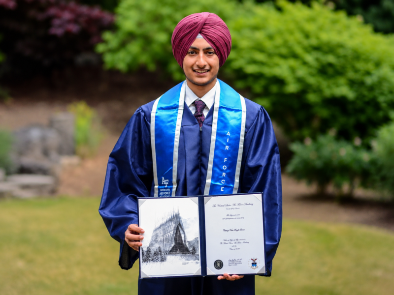 Chirag Veer Singh Sarao Becomes First Sikh American To Join USAFA