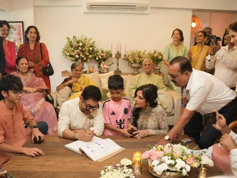 Aamir Khan Weds Gauri Spratt As Sons Turn Ring Bearers
