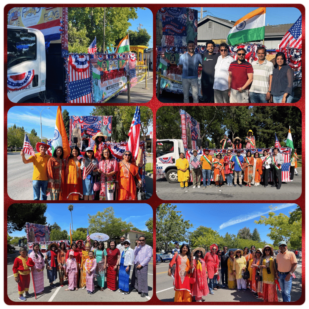 Indian American Groups Win Best Float Award At Fremont, CA, July 4 Parade