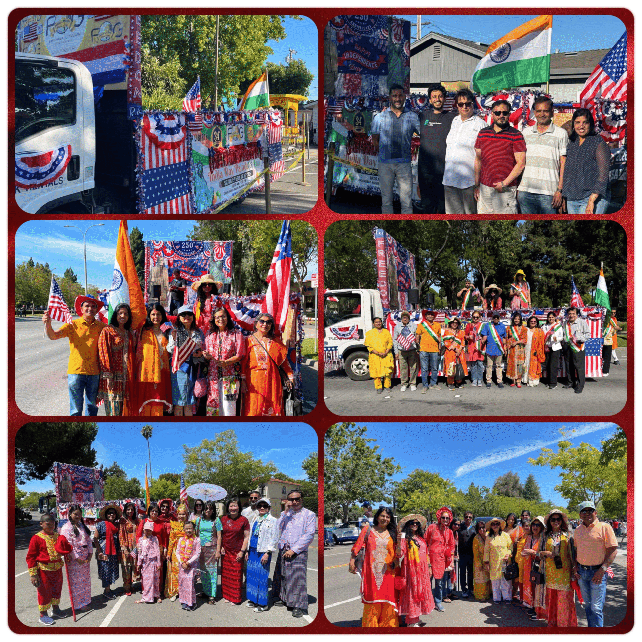 Indian American Groups Win Best Float Award At Fremont, CA, July 4 Parade