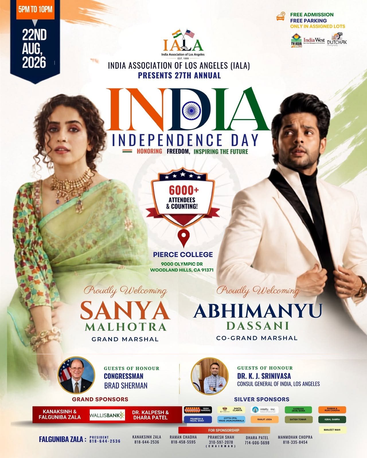 India Association of Los Angeles (IALA) 27th Annual India Independence Day Celebration