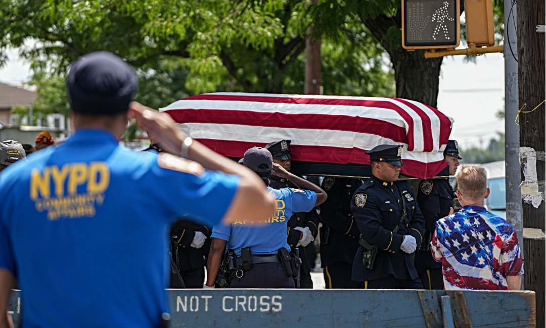 Hero's Farewell For US Army Sergeant Angel Rampersad In New York