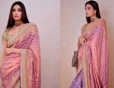 Athiya Shetty Showcases Indian Handloom In Manish Malhotra Saree
