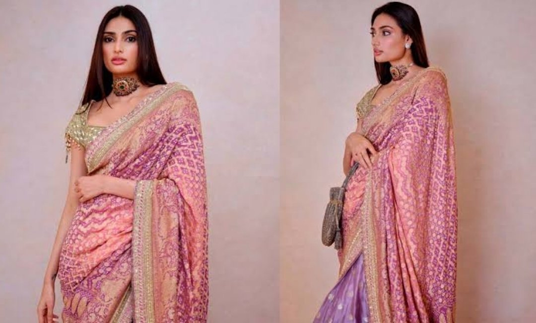 Athiya Shetty Showcases Indian Handloom In Manish Malhotra Saree