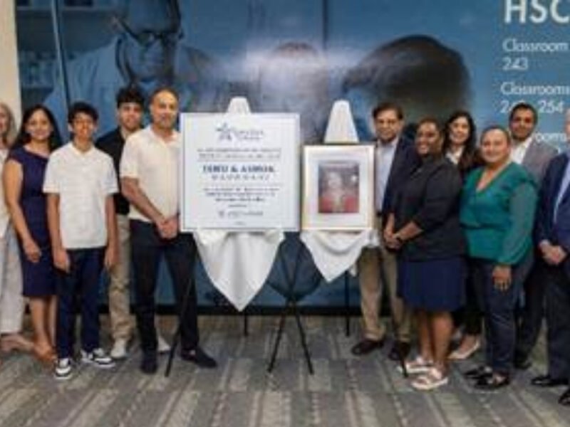 Wadhwani Family Honored At TX College For Decades Of Philanthropy