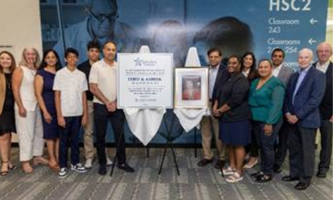 Wadhwani Family Honored At TX College For Decades Of Philanthropy