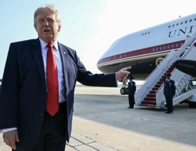 Trump Touted Qatar’s Luxury Jet. Then He Had To Be Smuggled In A Catering Truck Off It