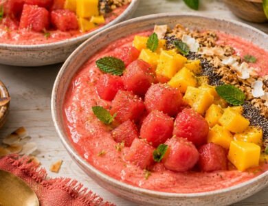Watermelon Mango Smoothie Bowl